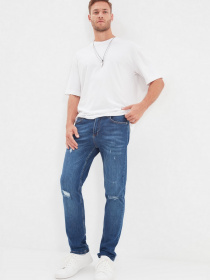 Зауженные джинсы Trendyol Slim модель TMNAW22JE0061/Indigo Фото