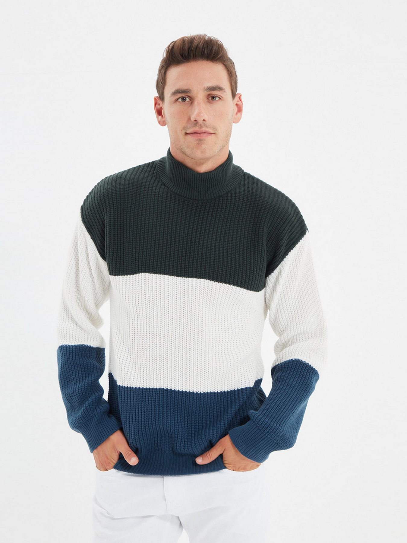 Свитер Trendyol модель TMNAW22KZ0139/Yesil Фото