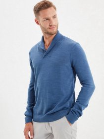 Джемпер Trendyol модель TMNAW22KZ0154/Indigo Джемпер Trendyol модель TMNAW22KZ0154/Indigo Фото