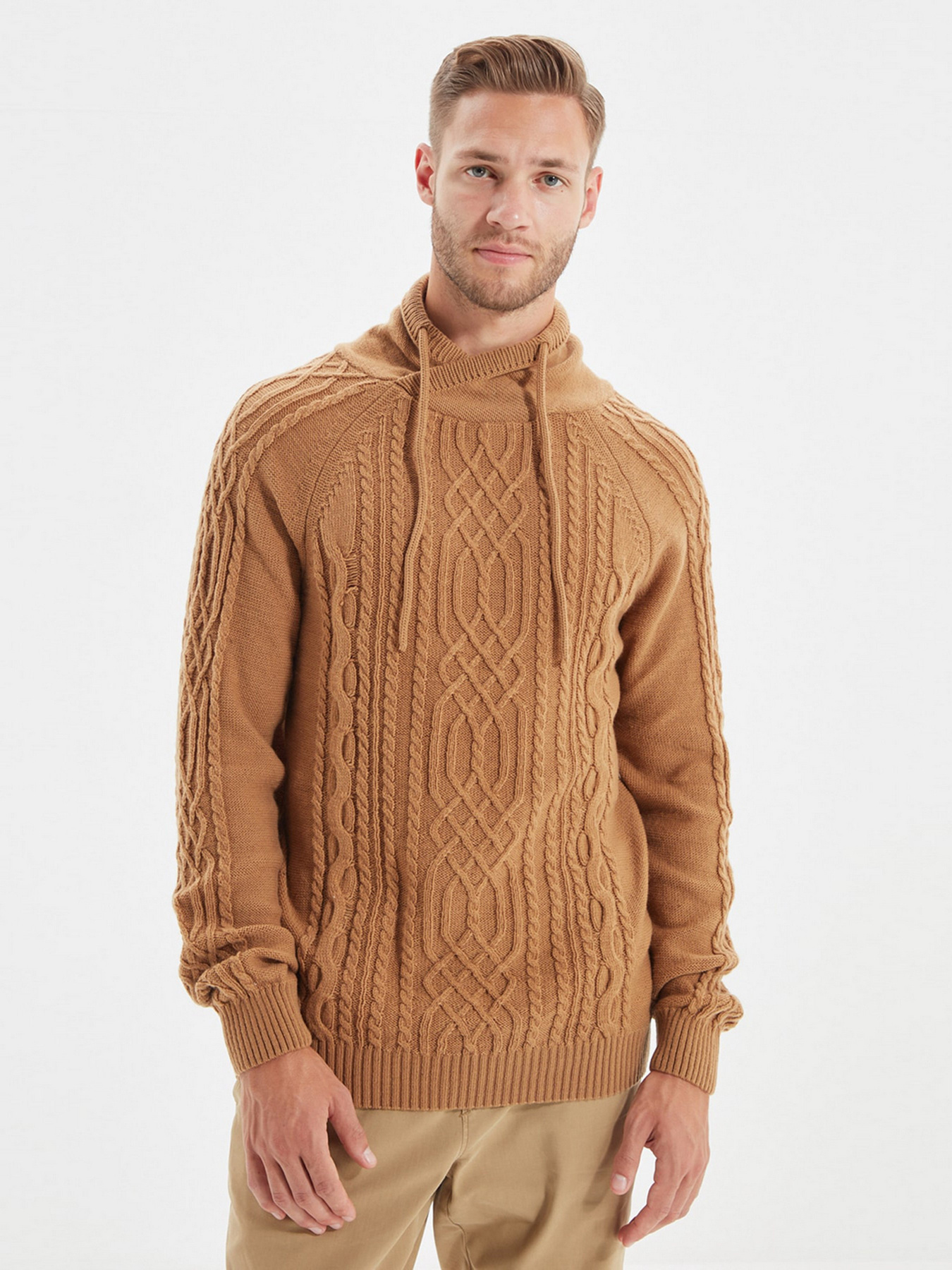 Джемпер Trendyol модель TMNAW22KZ0287/Camel Фото