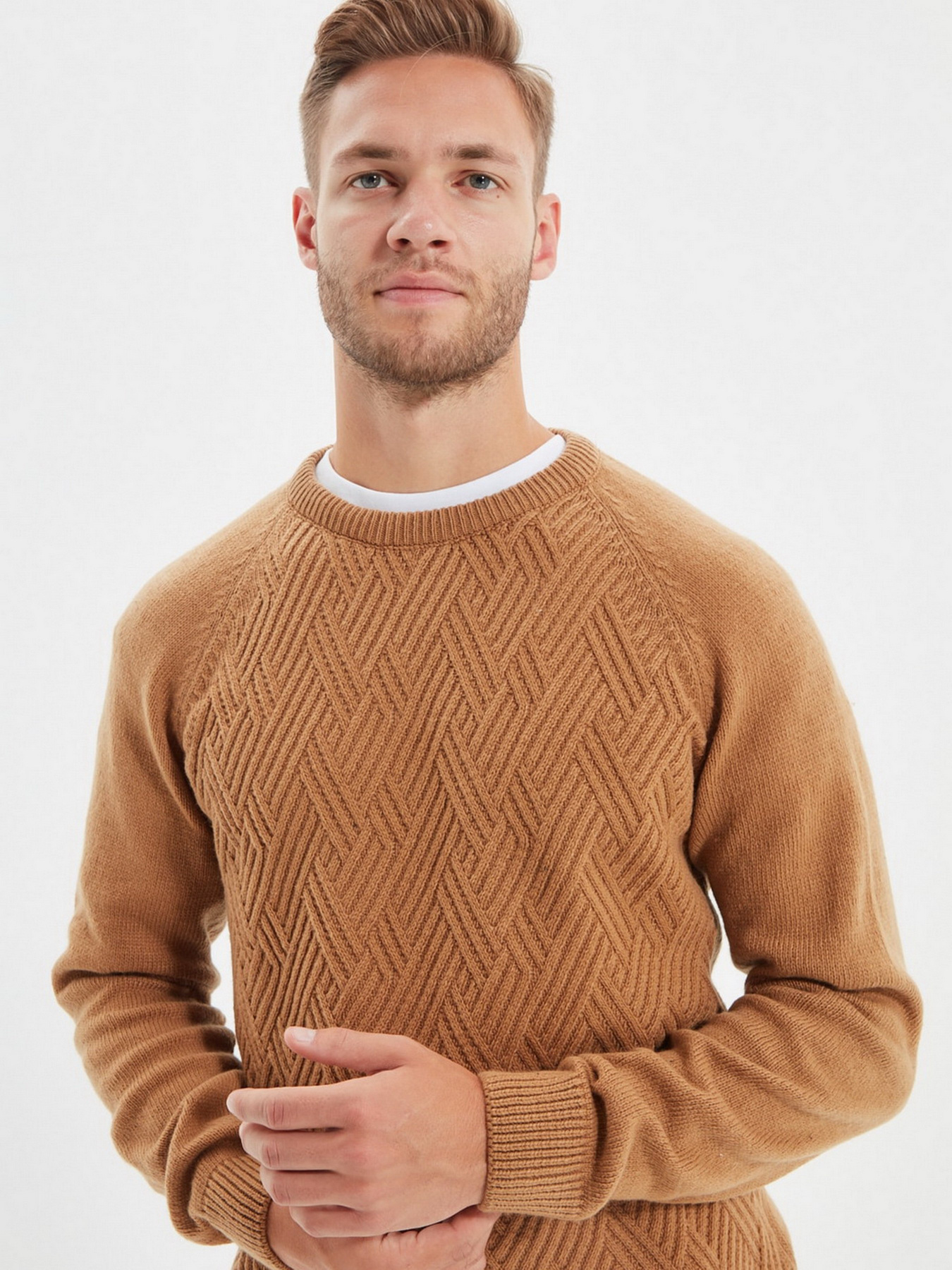 Джемпер Trendyol модель TMNAW22KZ0290/Camel Фото