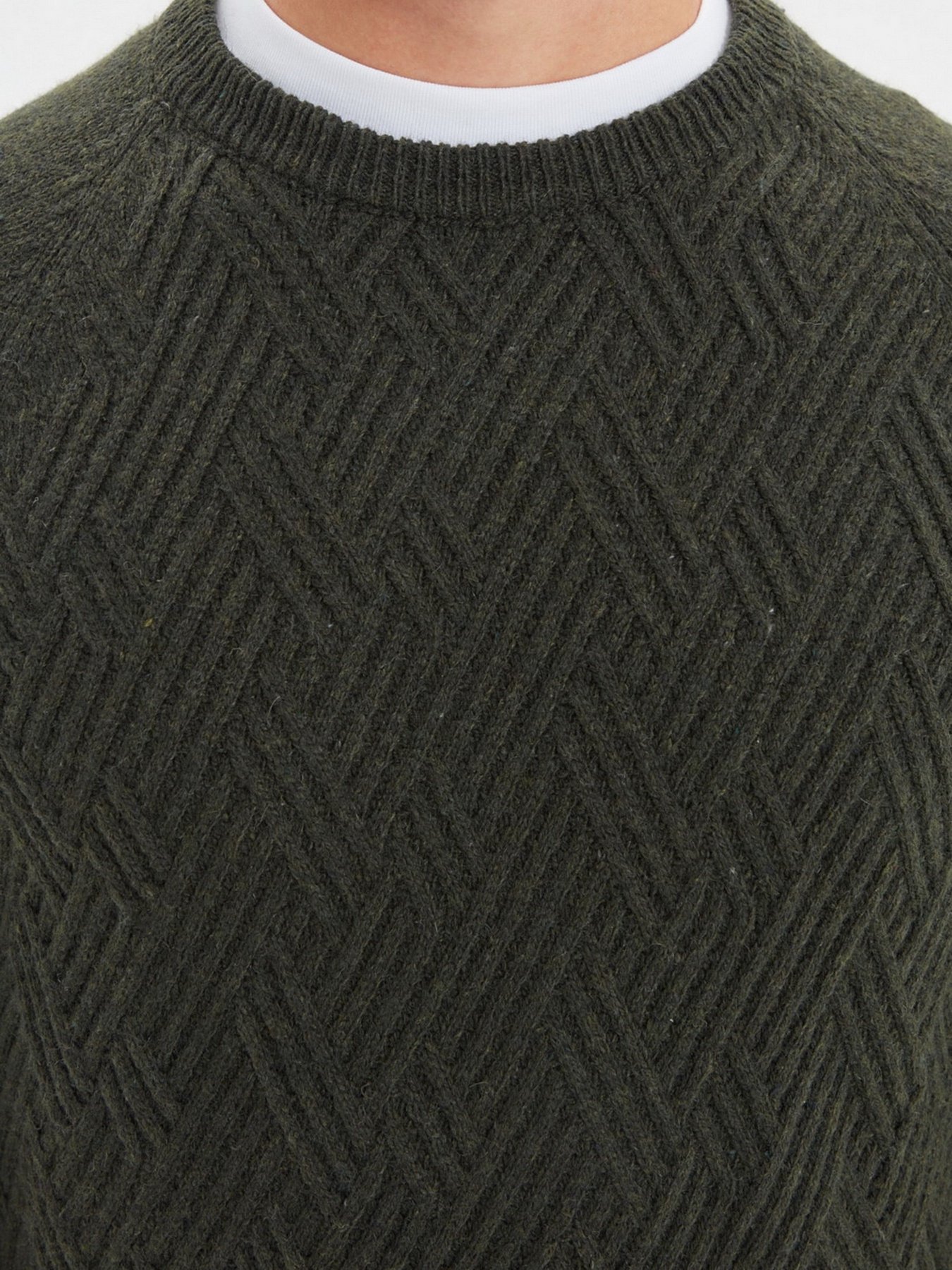 Джемпер Trendyol модель TMNAW22KZ0290/Haki Джемпер Trendyol модель TMNAW22KZ0290/Haki Фото