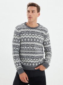 Джемпер Trendyol модель TMNAW22KZ0298/Gri Фото