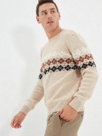 Джемпер Trendyol модель TMNAW22KZ0299/Bej Джемпер Trendyol модель TMNAW22KZ0299/Bej Фото