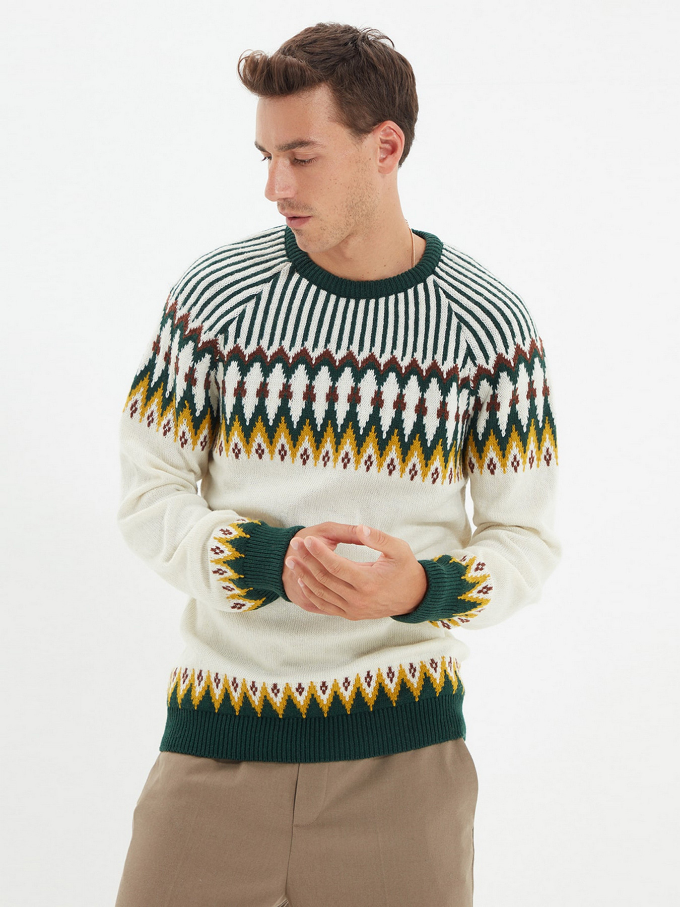 Джемпер Trendyol модель TMNAW22KZ0301/Bej Фото