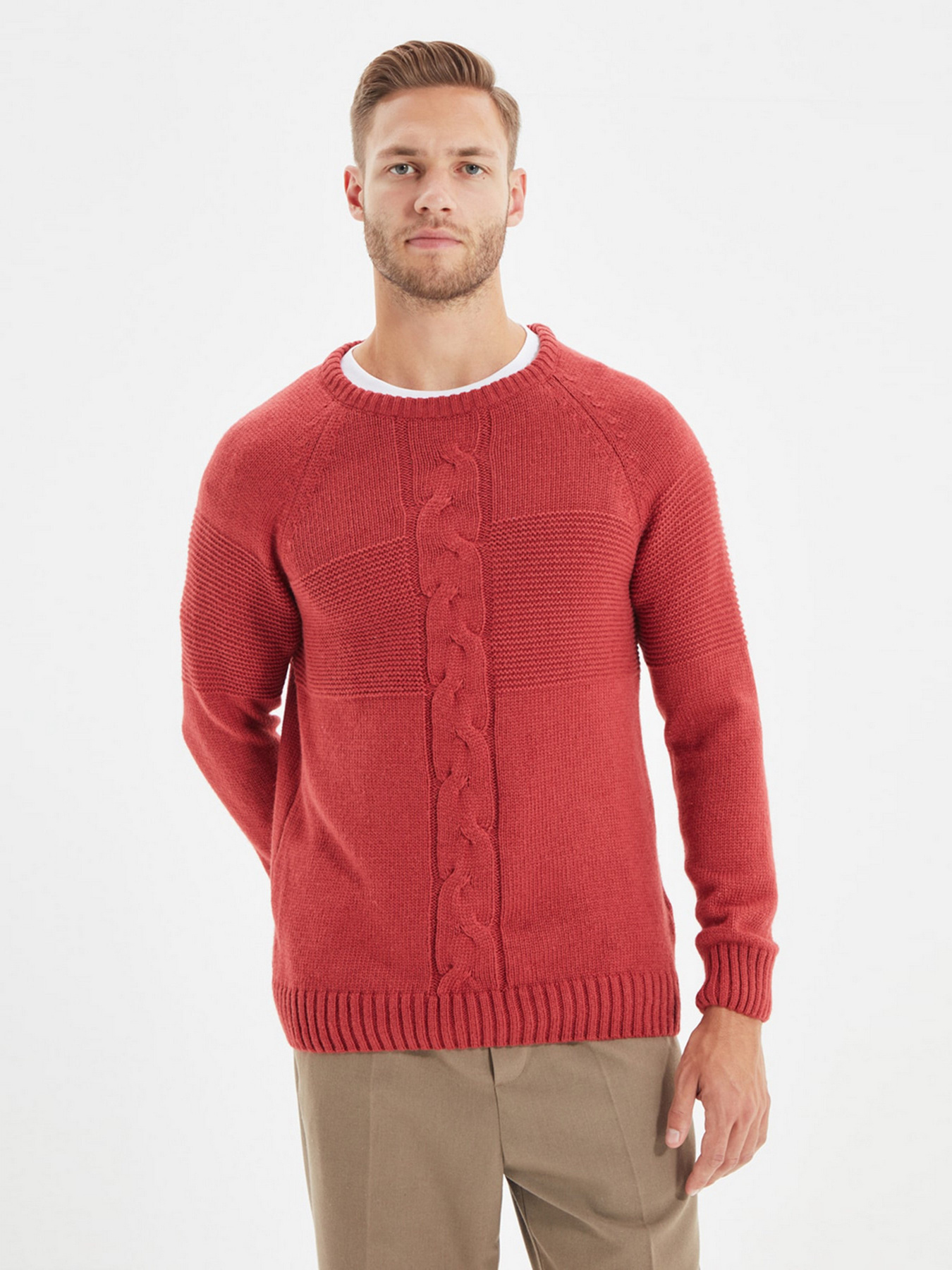 Джемпер Trendyol модель TMNAW22KZ0320/Gul Kurusu Фото