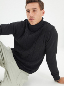 Свитер Trendyol модель TMNAW22KZ0322/Siyah Свитер Trendyol модель TMNAW22KZ0322/Siyah Фото