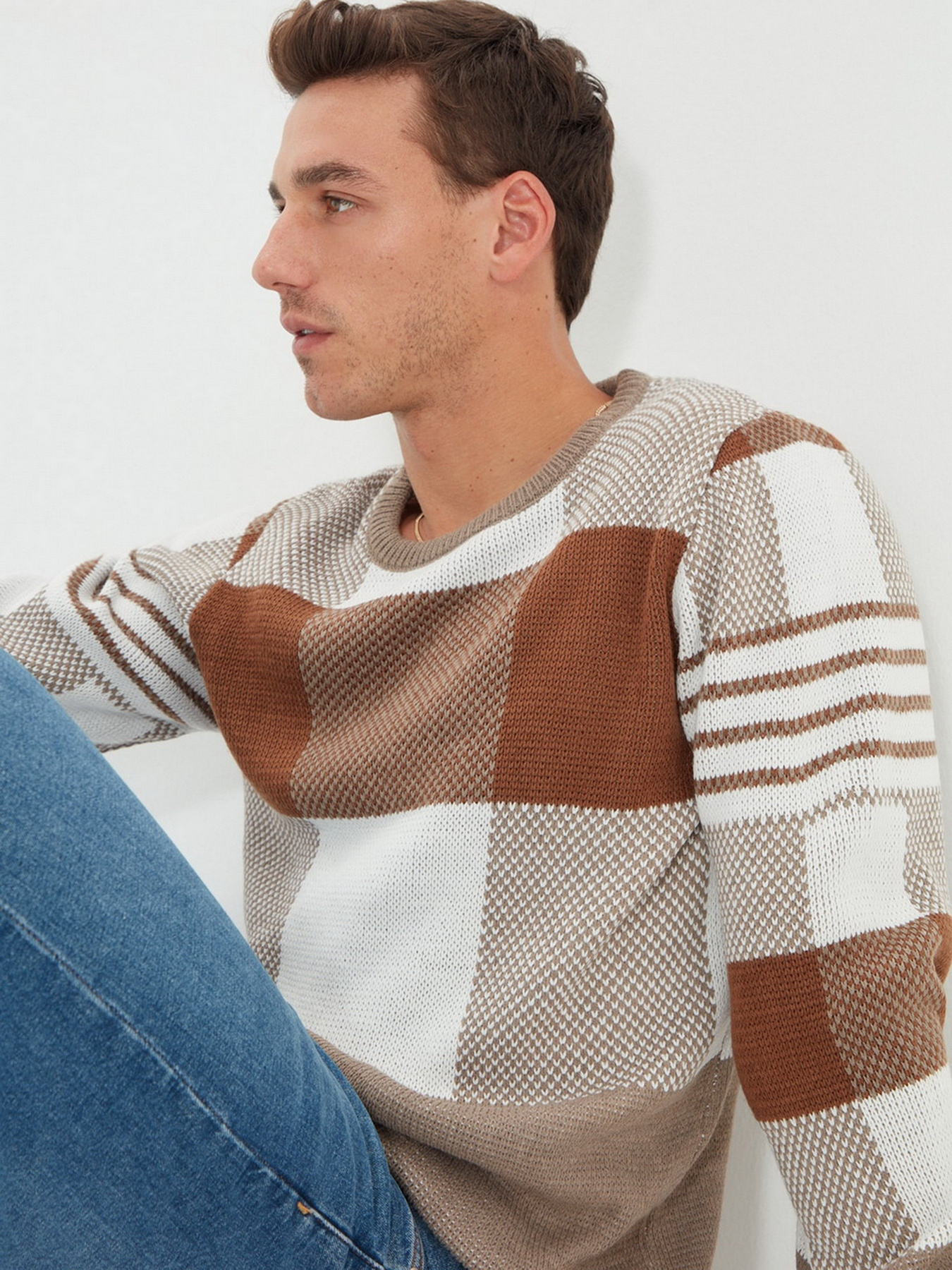 Джемпер Trendyol модель TMNAW22KZ0335/Bej Фото