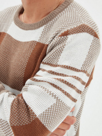 Джемпер Trendyol модель TMNAW22KZ0335/Bej Джемпер Trendyol модель TMNAW22KZ0335/Bej Фото