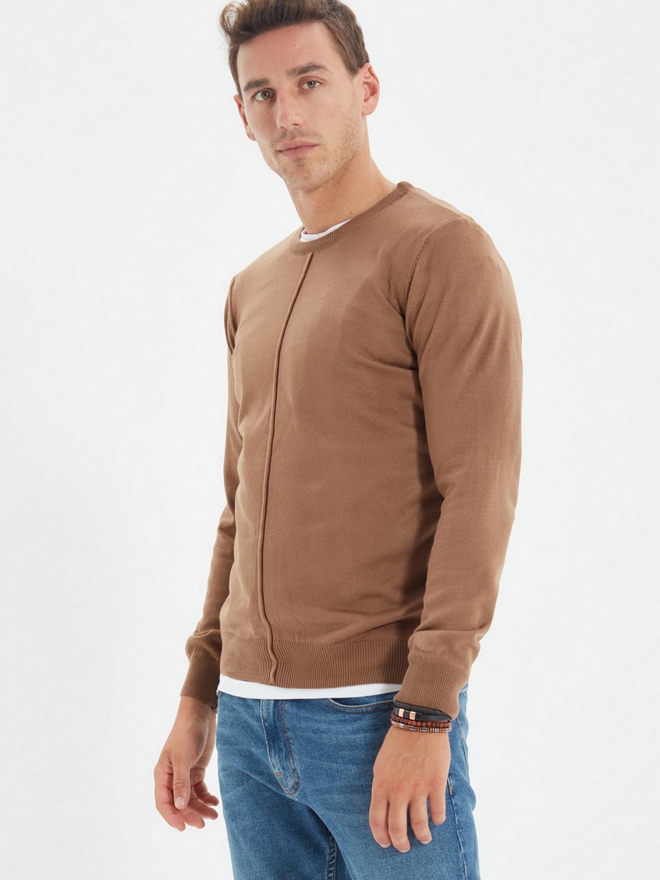 Джемпер Trendyol модель TMNAW22KZ0339/ACik Kahverengi Фото
