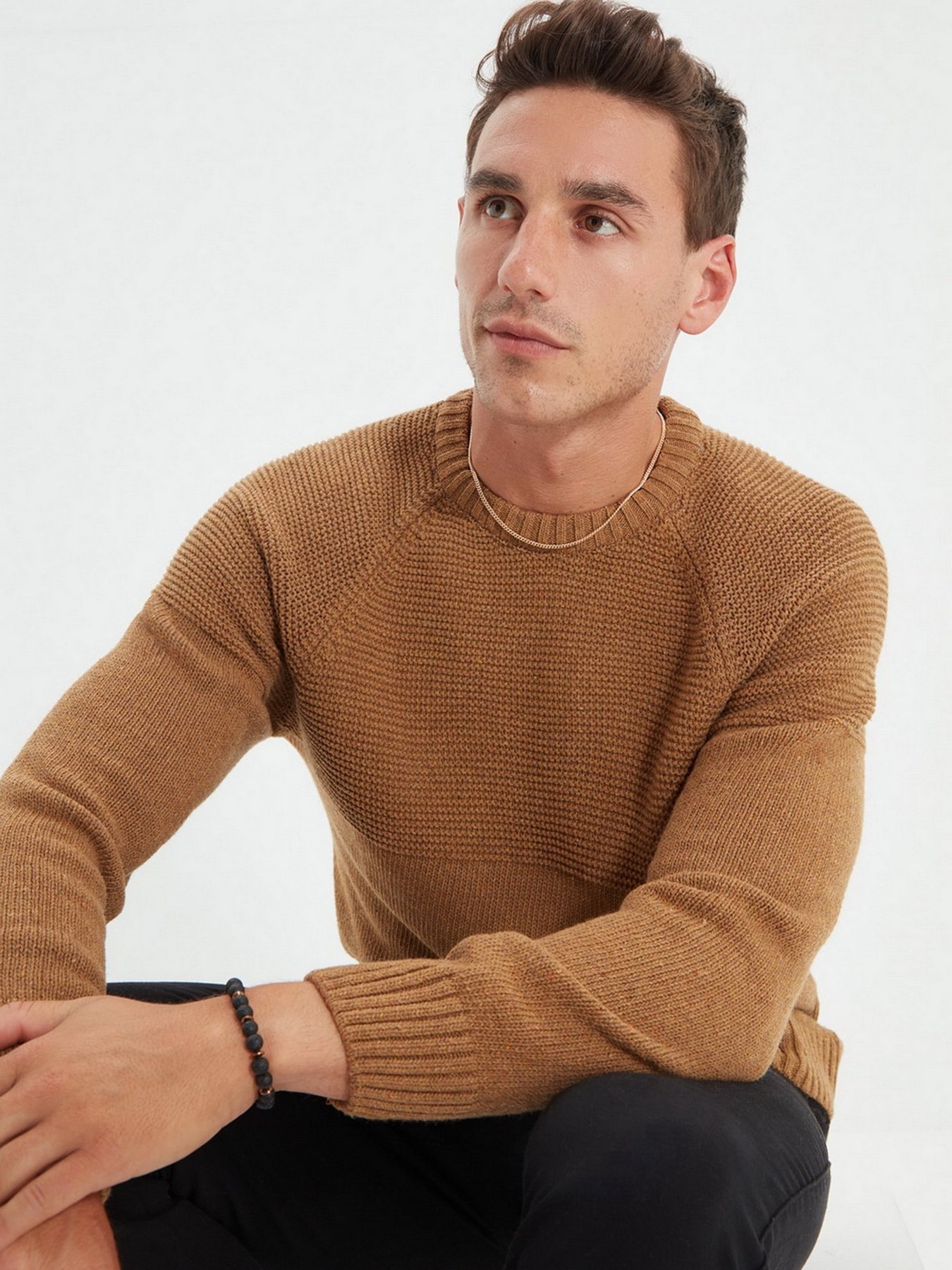 Джемпер Trendyol модель TMNAW22KZ0391/Camel Фото