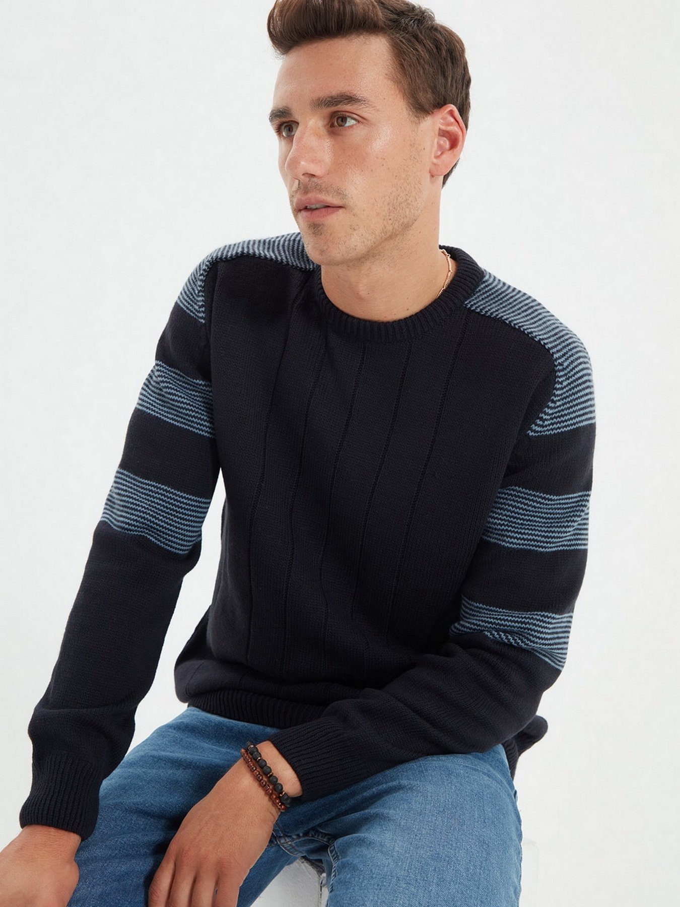 Джемпер Trendyol модель TMNAW22KZ0602/Lacivert Джемпер Trendyol модель TMNAW22KZ0602/Lacivert Фото