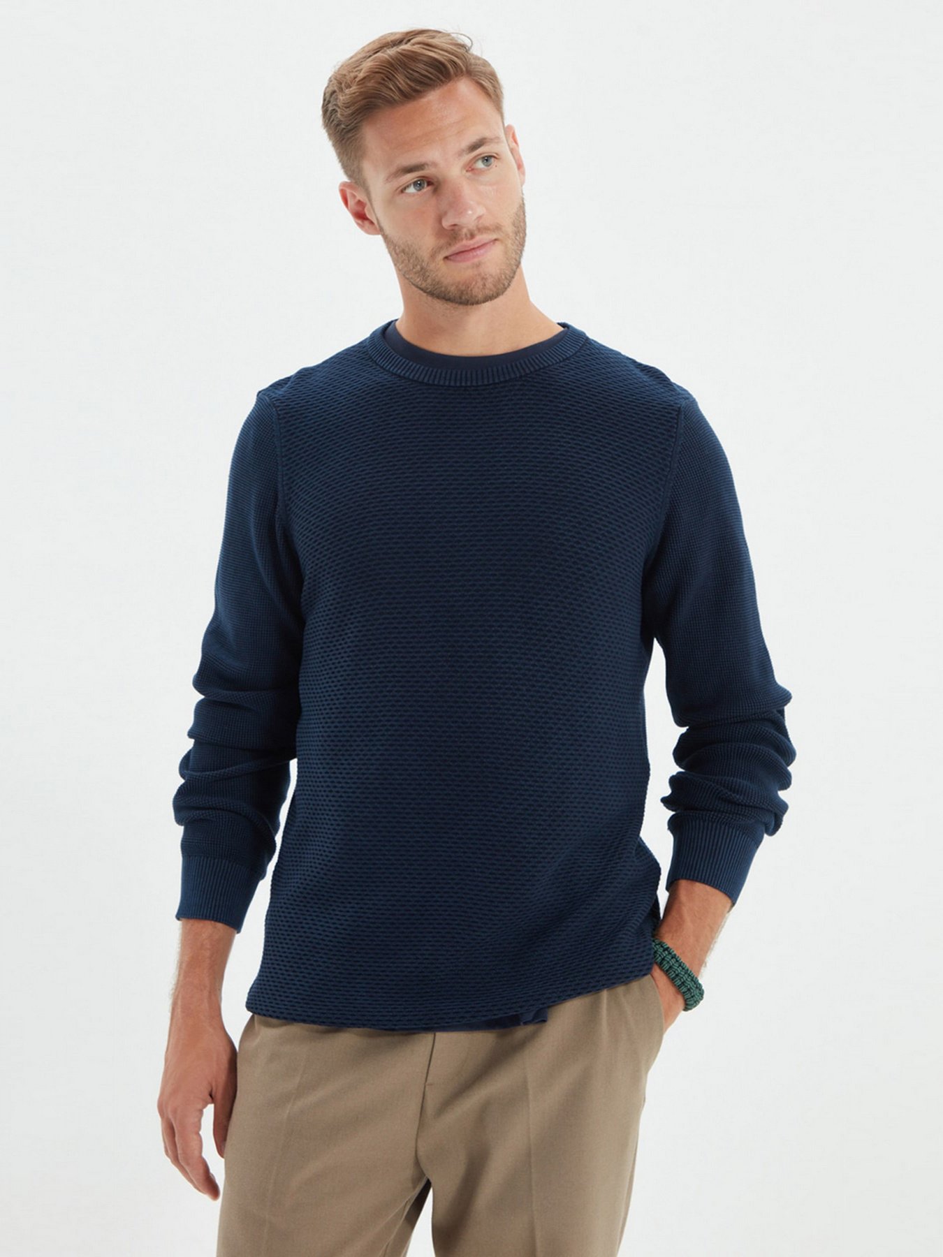 Джемпер Trendyol модель TMNAW22KZ0687/Lacivert Джемпер Trendyol модель TMNAW22KZ0687/Lacivert Фото