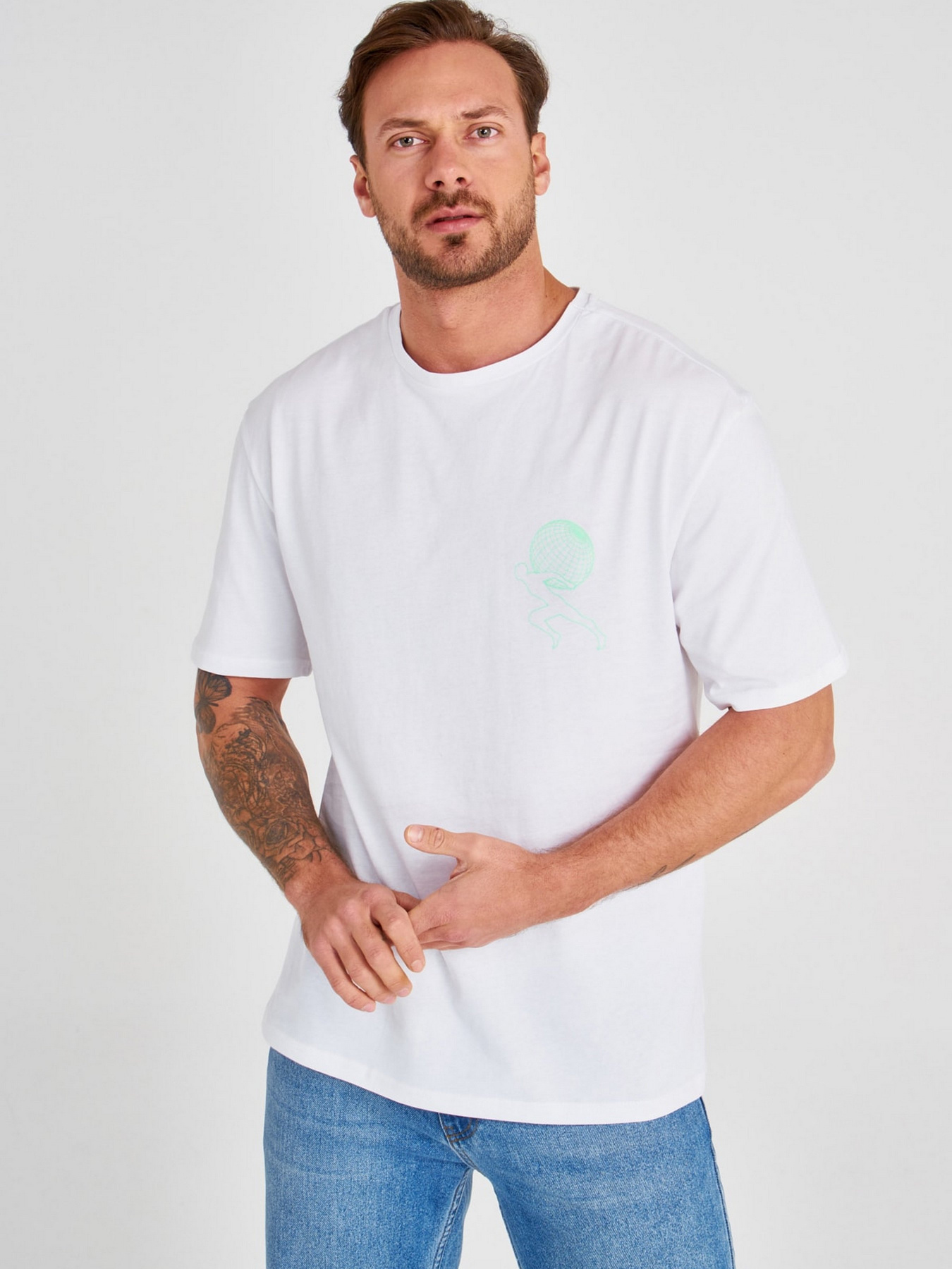 Футболка Trendyol модель TMNSS20TS1041/Beyaz Фото