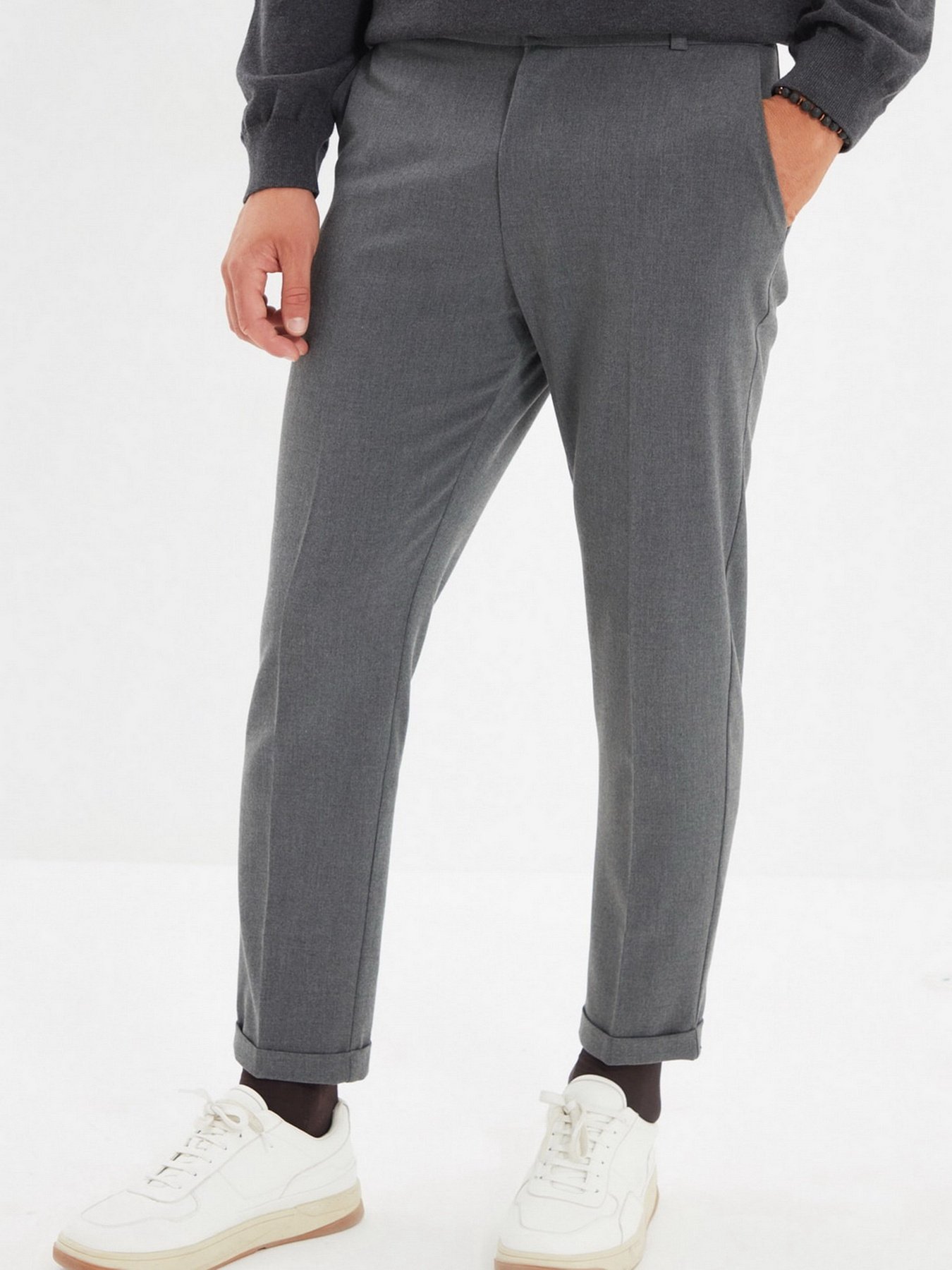Штани класичні Trendyol модель TMNAW22PL0117/Gri Фото