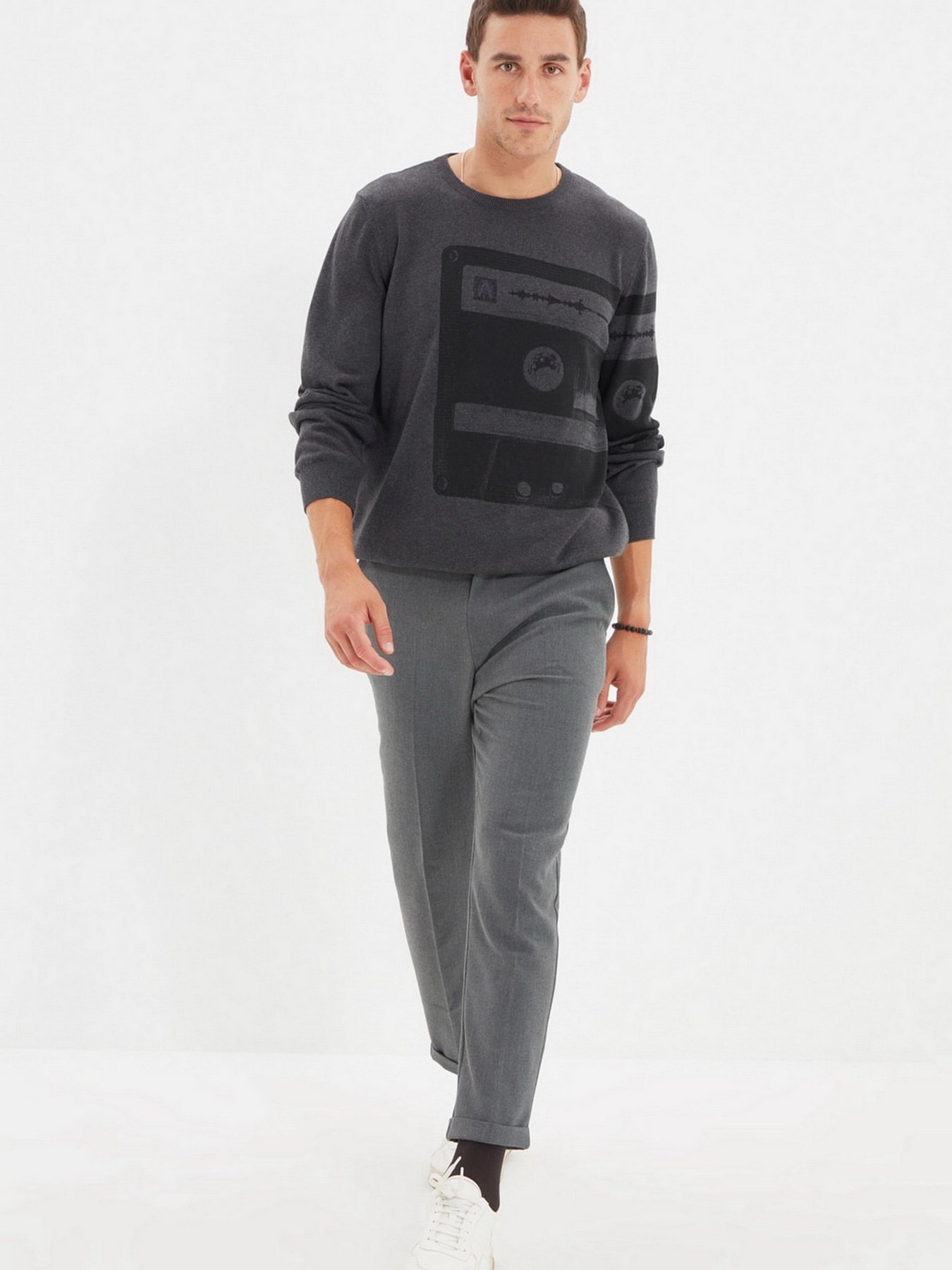 Класичні штани Trendyol модель TMNAW22PL0117/Gri Фото