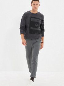 Класичні штани Trendyol модель TMNAW22PL0117/Gri Фото