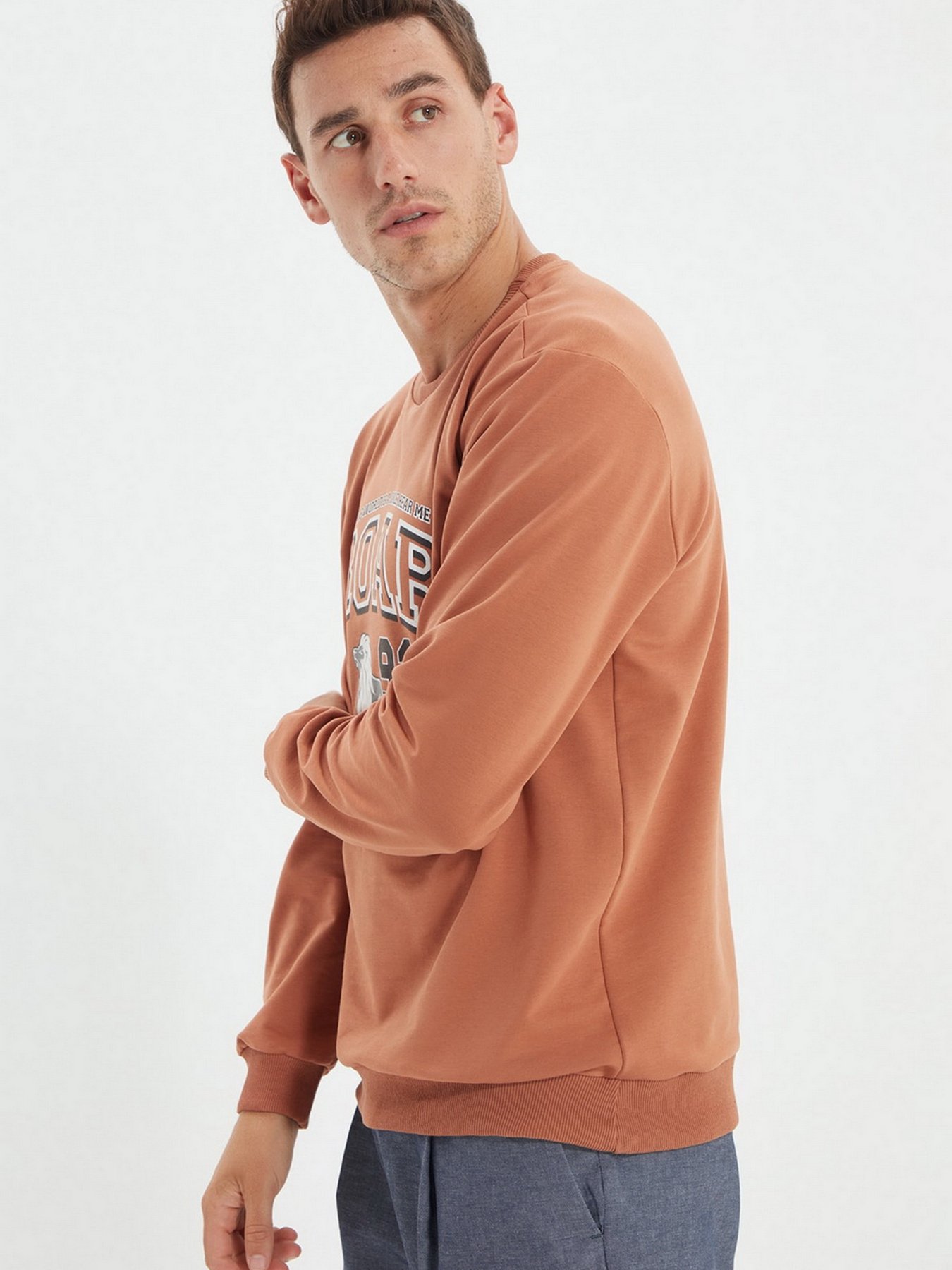 Свитшот Trendyol модель TMNAW22SW0097/Camel Фото