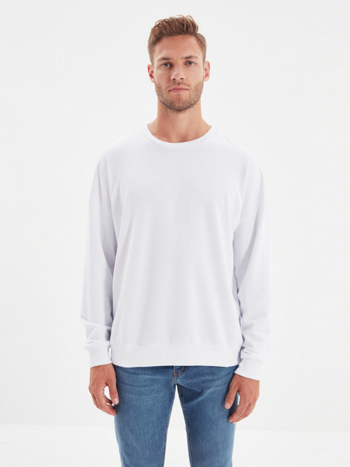 Свитшот Trendyol модель TMNAW22SW0612/Beyaz Фото