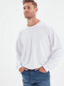 Свитшот Trendyol модель TMNAW22SW0612/Beyaz Фото