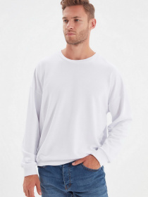 Свитшот Trendyol модель TMNAW22SW0612/Beyaz Фото