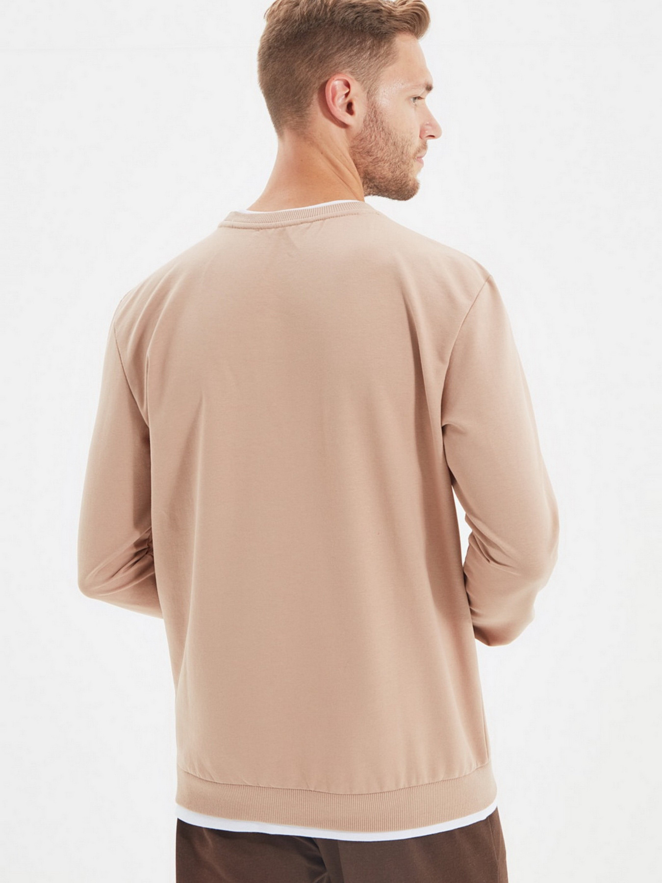 Свитшот Trendyol модель TMNAW22SW0658/Camel Фото