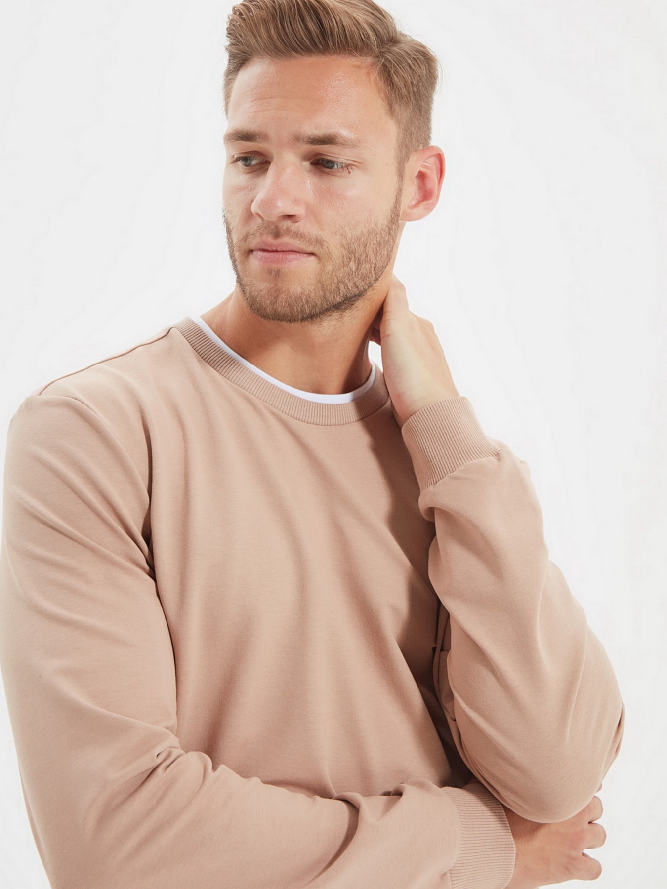 Свитшот Trendyol модель TMNAW22SW0658/Camel Фото