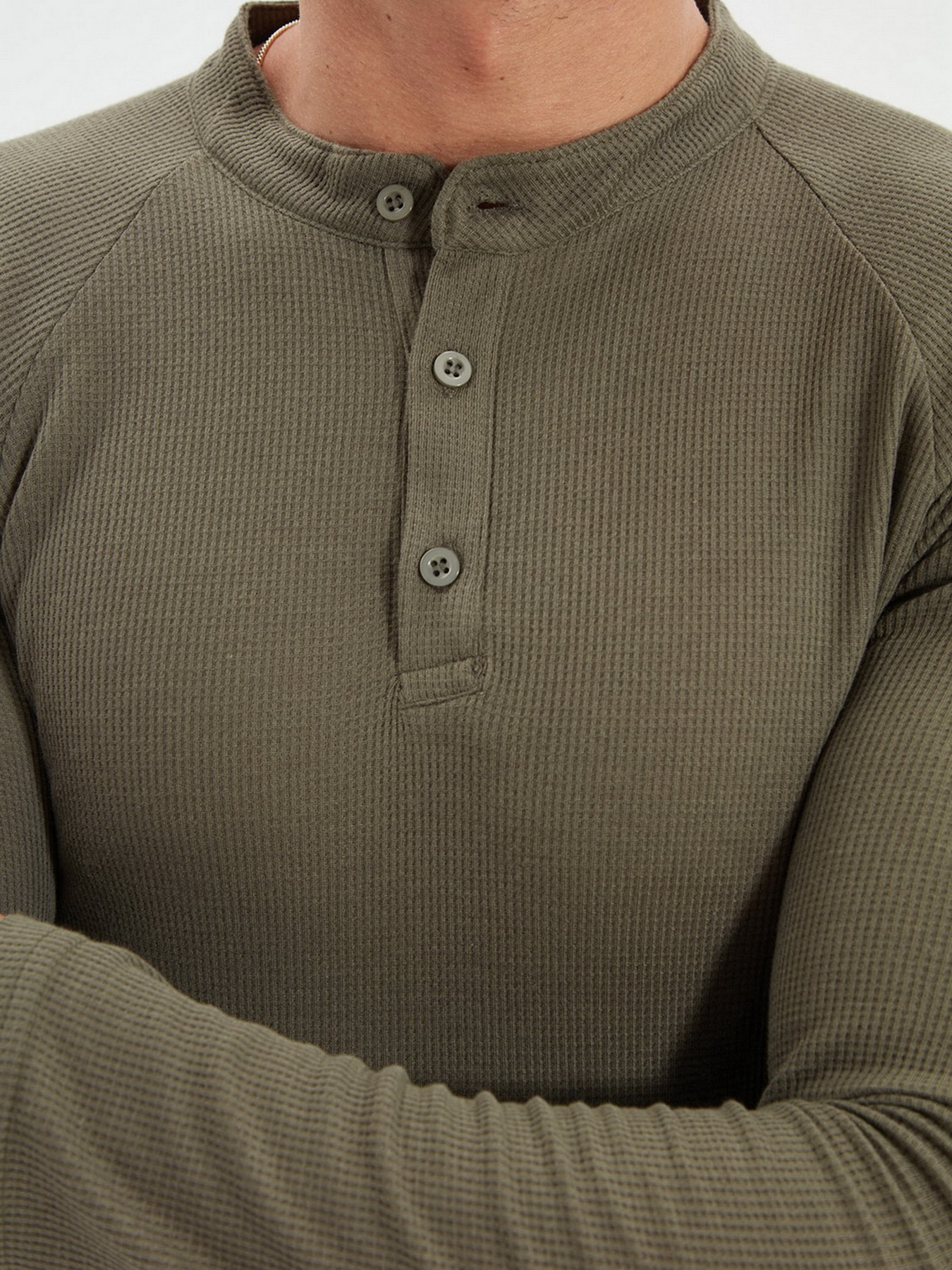 Лонгслив Trendyol модель TMNAW22TS0033/Haki Фото