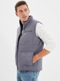 Утепленный жилет Trendyol модель TMNAW22YE0039/Gri Фото
