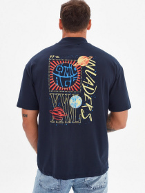 Футболки и поло Trendyol модель TMNSS21TS0381/Lacivert Футболки и поло Trendyol модель TMNSS21TS0381/Lacivert Фото