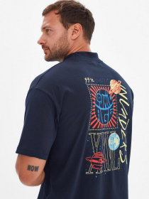 Футболки и поло Trendyol модель TMNSS21TS0381/Lacivert Футболки и поло Trendyol модель TMNSS21TS0381/Lacivert Фото