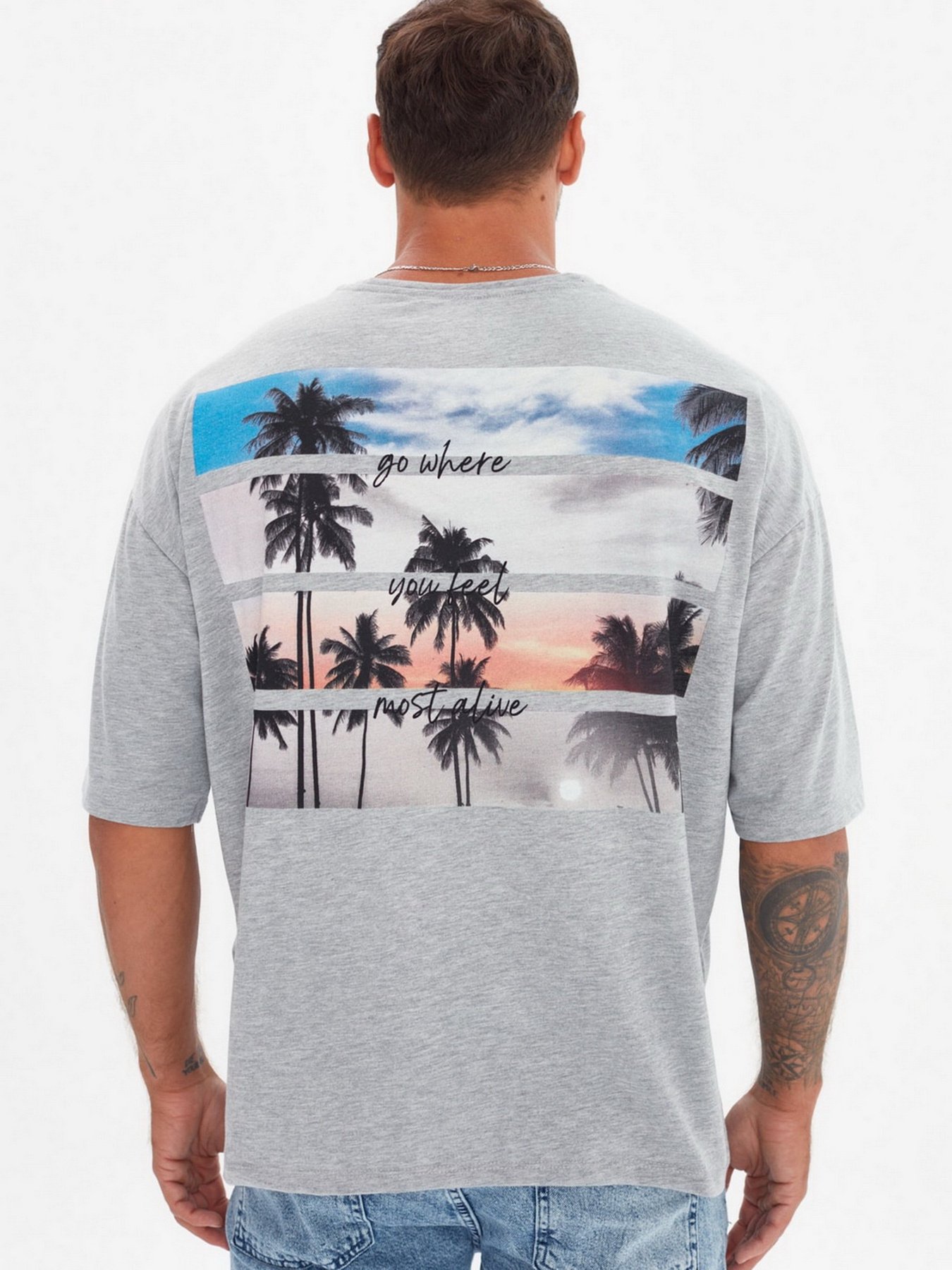 Футболки и поло Trendyol модель TMNSS21TS1803/Gri Фото