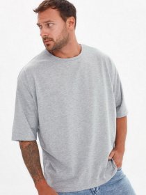 Футболки и поло Trendyol модель TMNSS21TS1803/Gri Фото