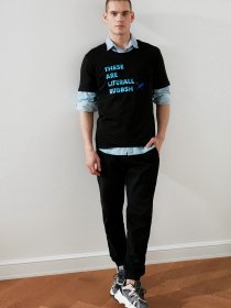 Футболка Trendyol модель TMNSS21TS2230/Siyah Фото