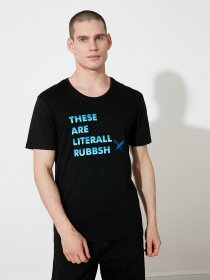 Футболка Trendyol модель TMNSS21TS2230/Siyah Фото