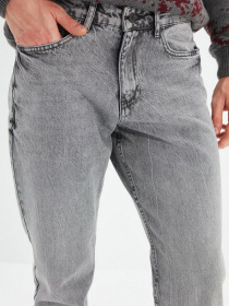 Прямые джинсы Trendyol модель TMNAW22JE0208/Gri Фото