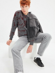 Прямые джинсы Trendyol модель TMNAW22JE0208/Gri Фото