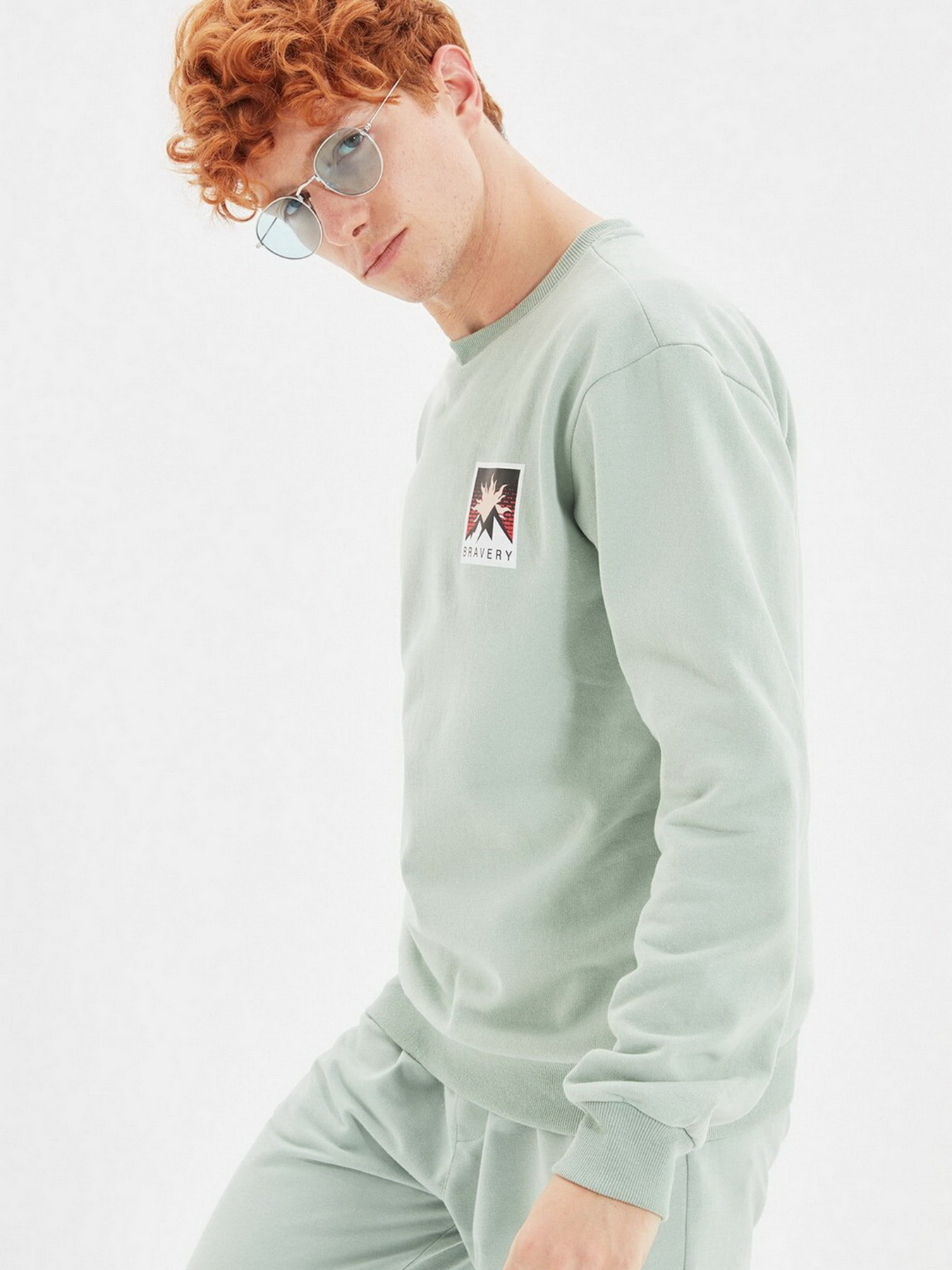 Свитшот Trendyol модель TMNAW22SW0383/Mint Фото