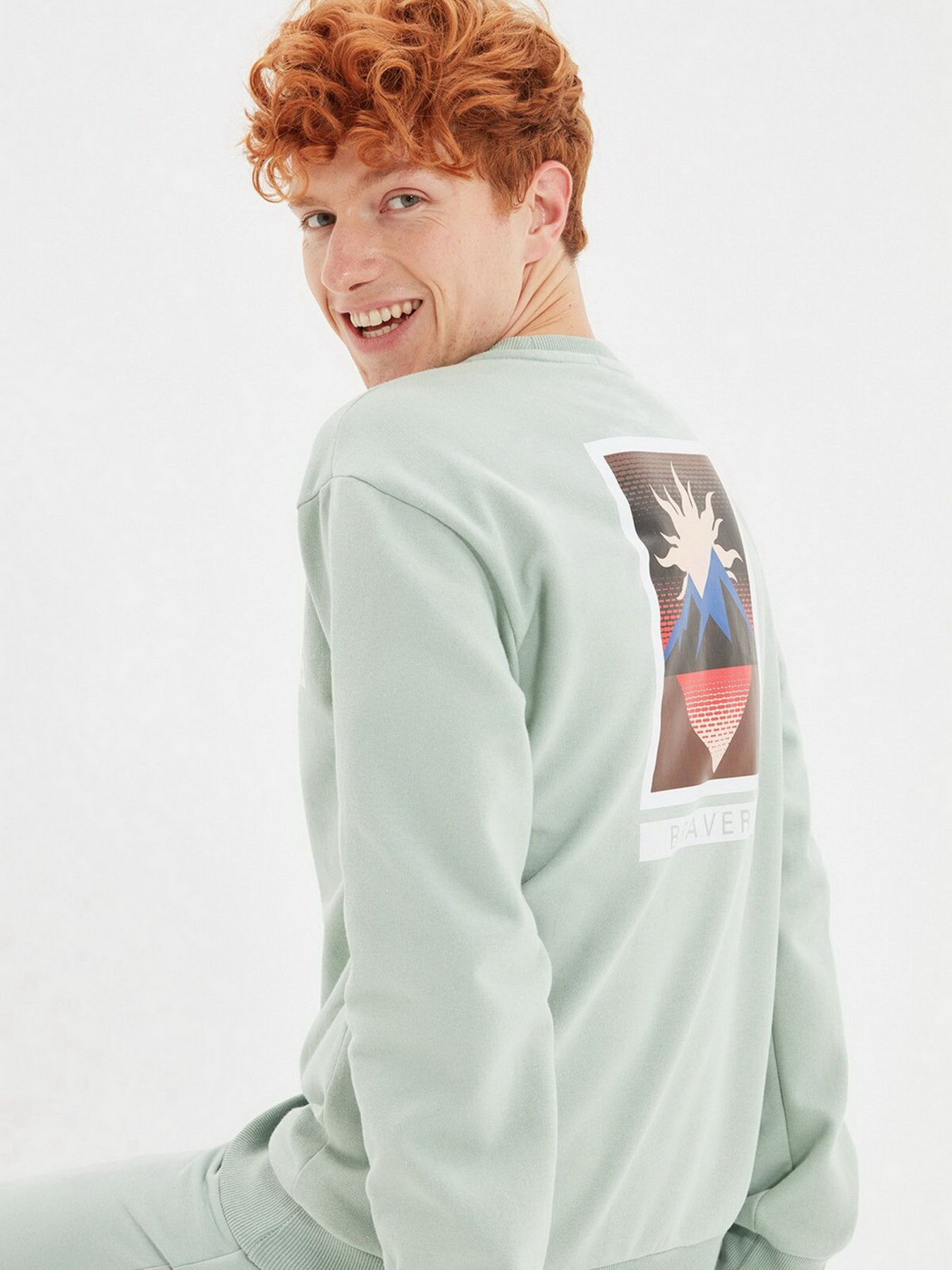 Свитшот Trendyol модель TMNAW22SW0383/Mint Фото