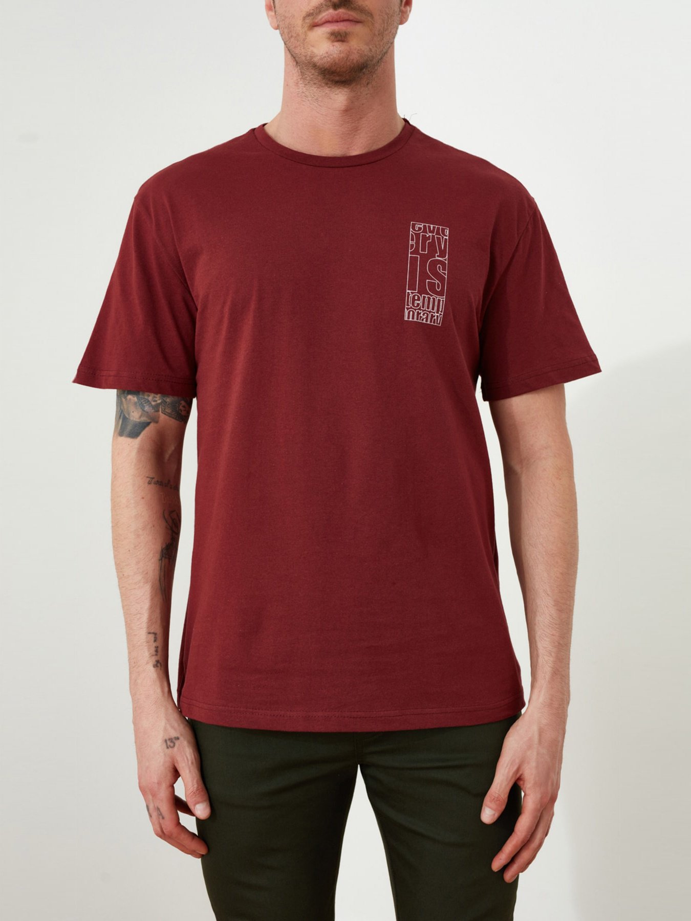 Футболки и поло Trendyol модель TMNSS20TS0656/Bordo Фото