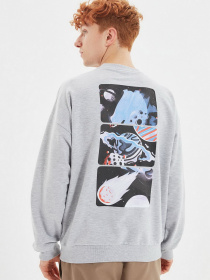 Світшот Trendyol модель TMNAW22SW0407/Gri Фото