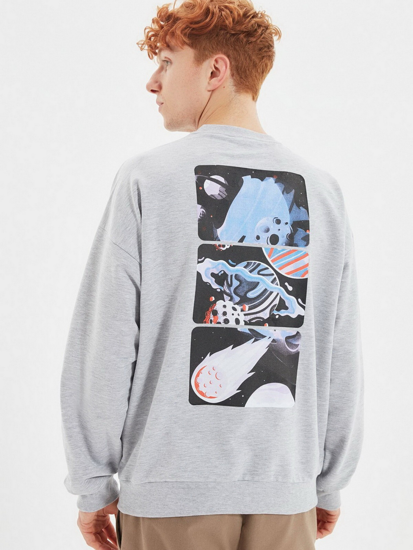 Свитшот Trendyol модель TMNAW22SW0407/Gri Фото