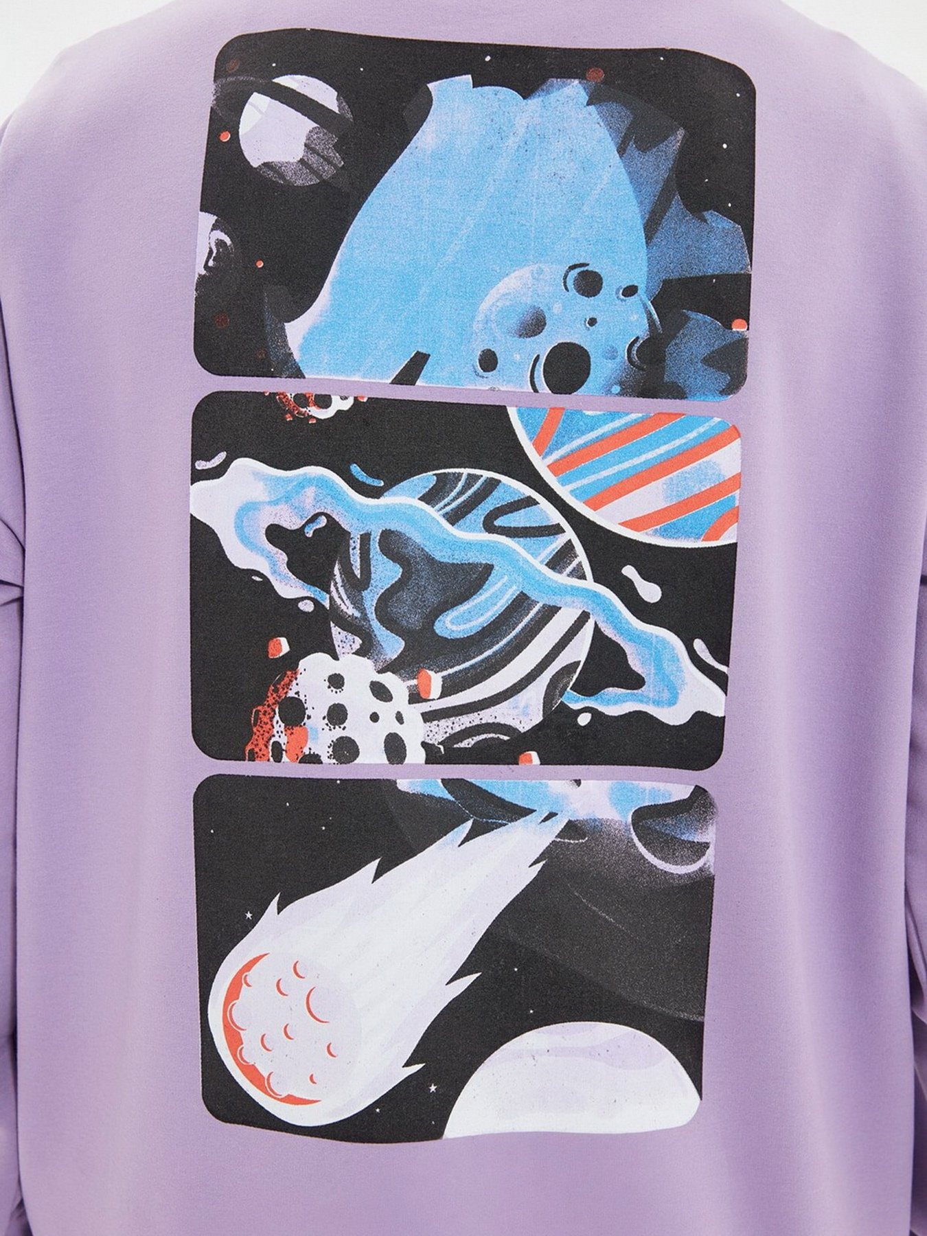 Свитшот Trendyol модель TMNAW22SW0407/Lila Фото