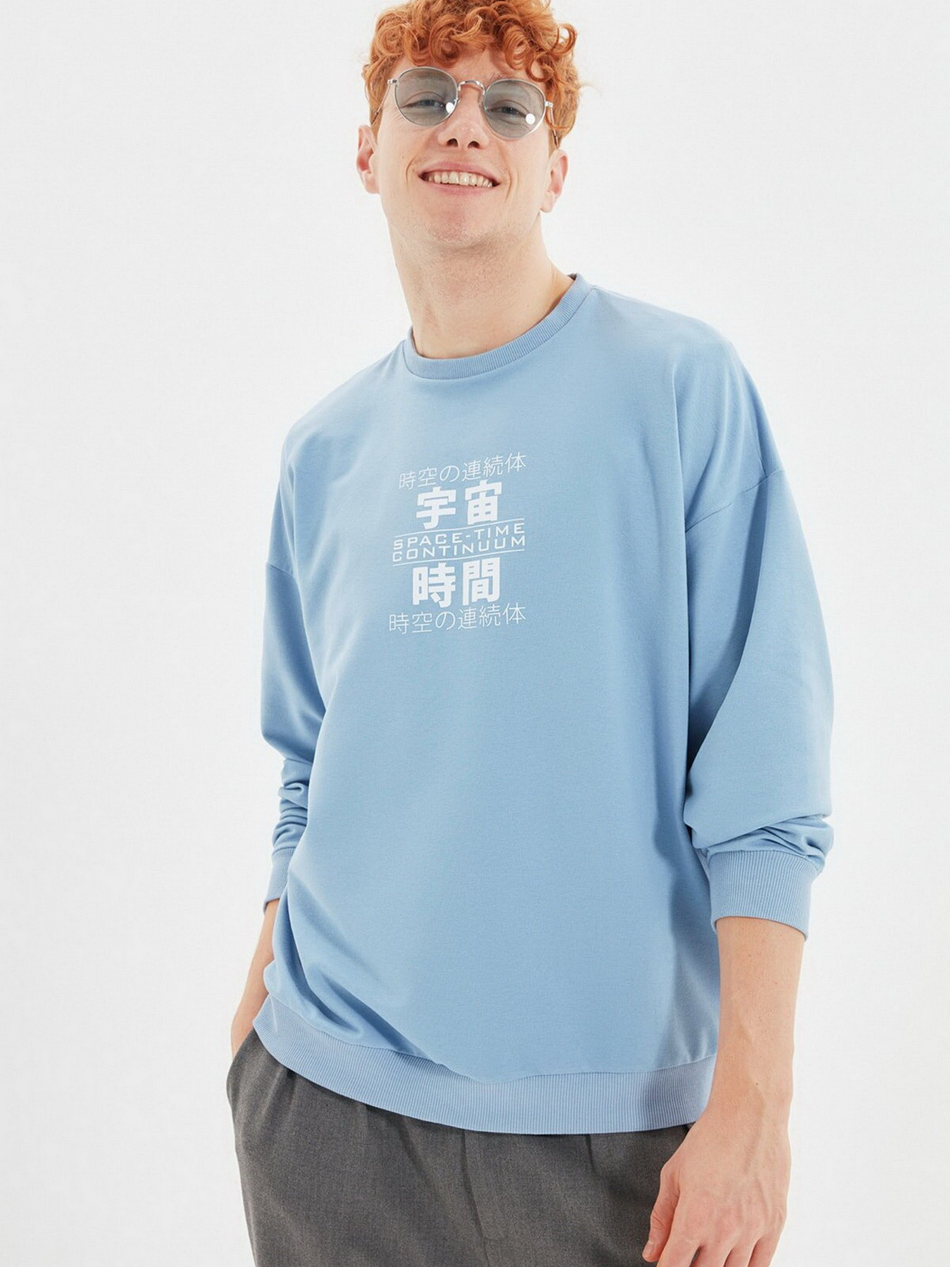 Світшот Trendyol модель TMNAW22SW0407/Mavi Фото