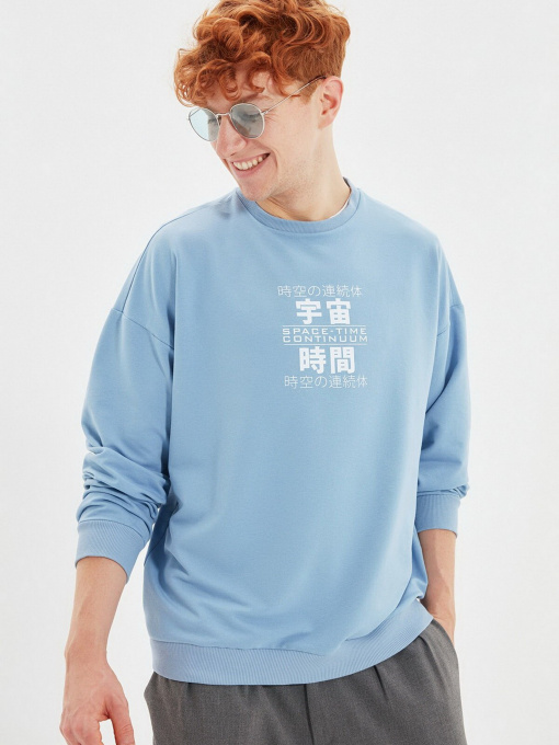 Свитшот Trendyol модель TMNAW22SW0407/Mavi Фото