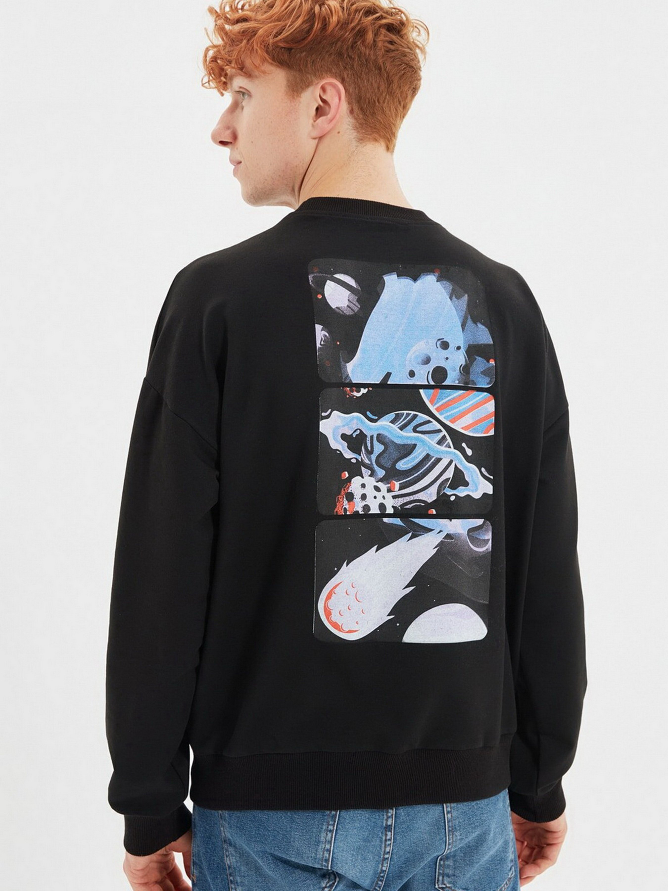 Свитшот Trendyol модель TMNAW22SW0407/Siyah Фото