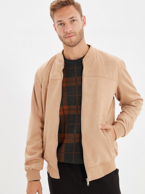 Бомбер Trendyol модель TMNAW22MO0123/Camel Фото