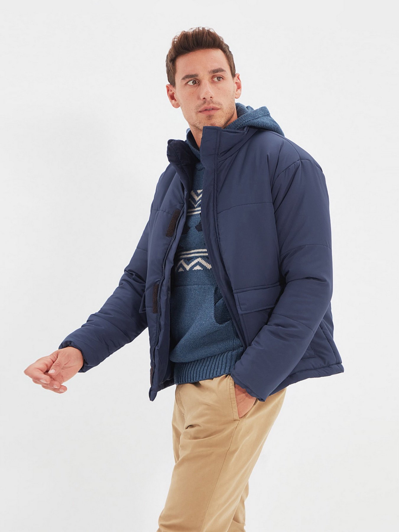 Демісезонна куртка Trendyol модель TMNAW22MO0090/Lacivert Фото