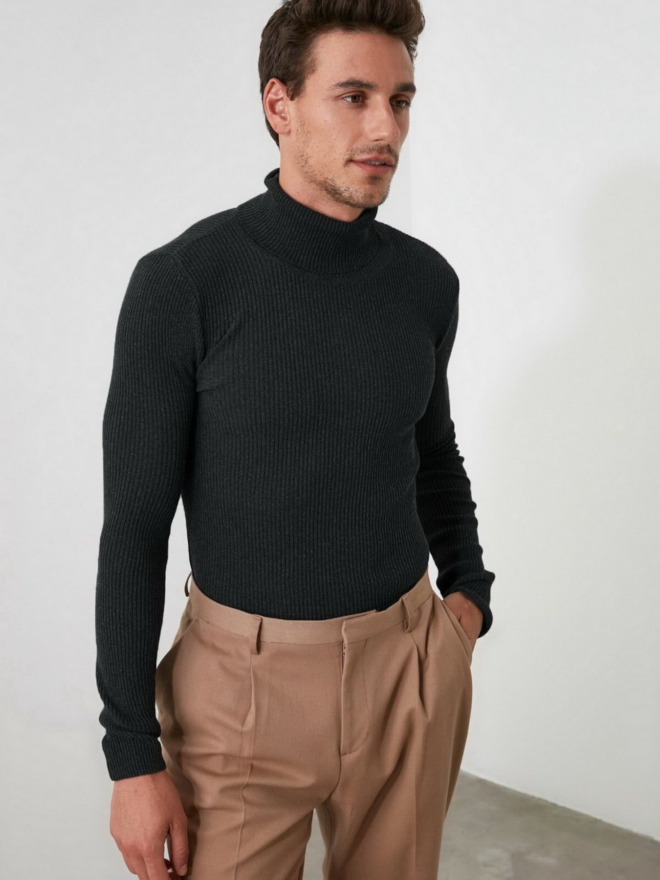 Водолазка Trendyol модель TMNAW20MG0031/Antrasit Фото