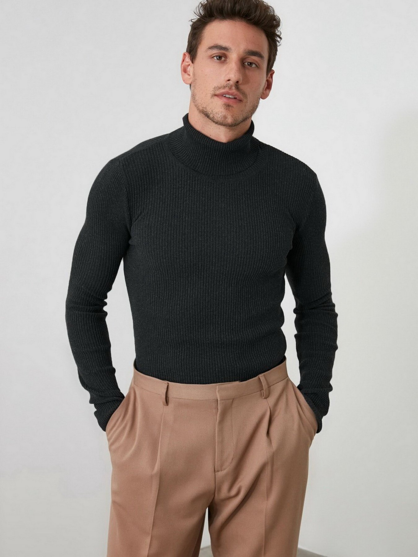 Водолазка Trendyol модель TMNAW20MG0031/Antrasit Фото